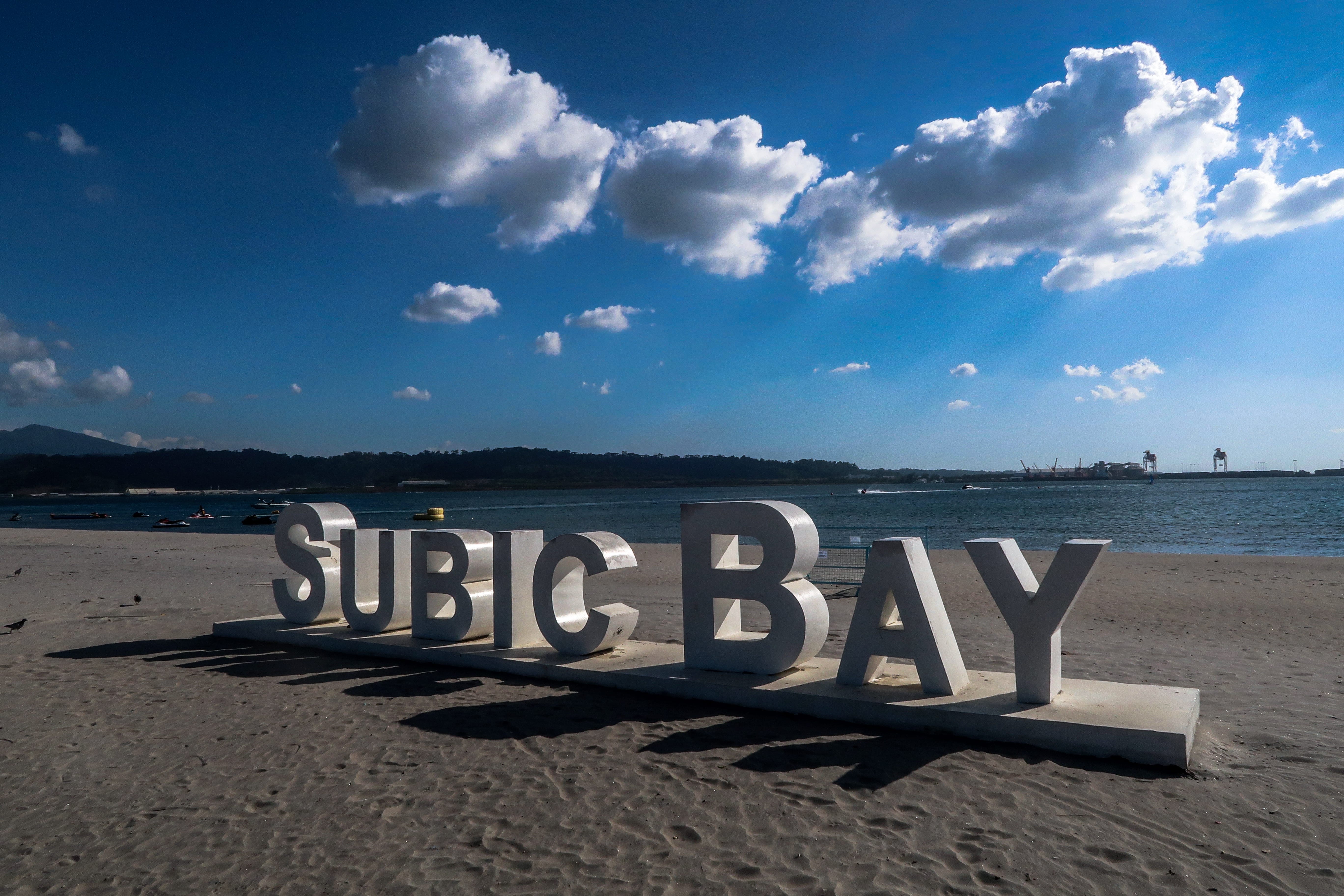 subic sign landmark at subic bay freeport zone