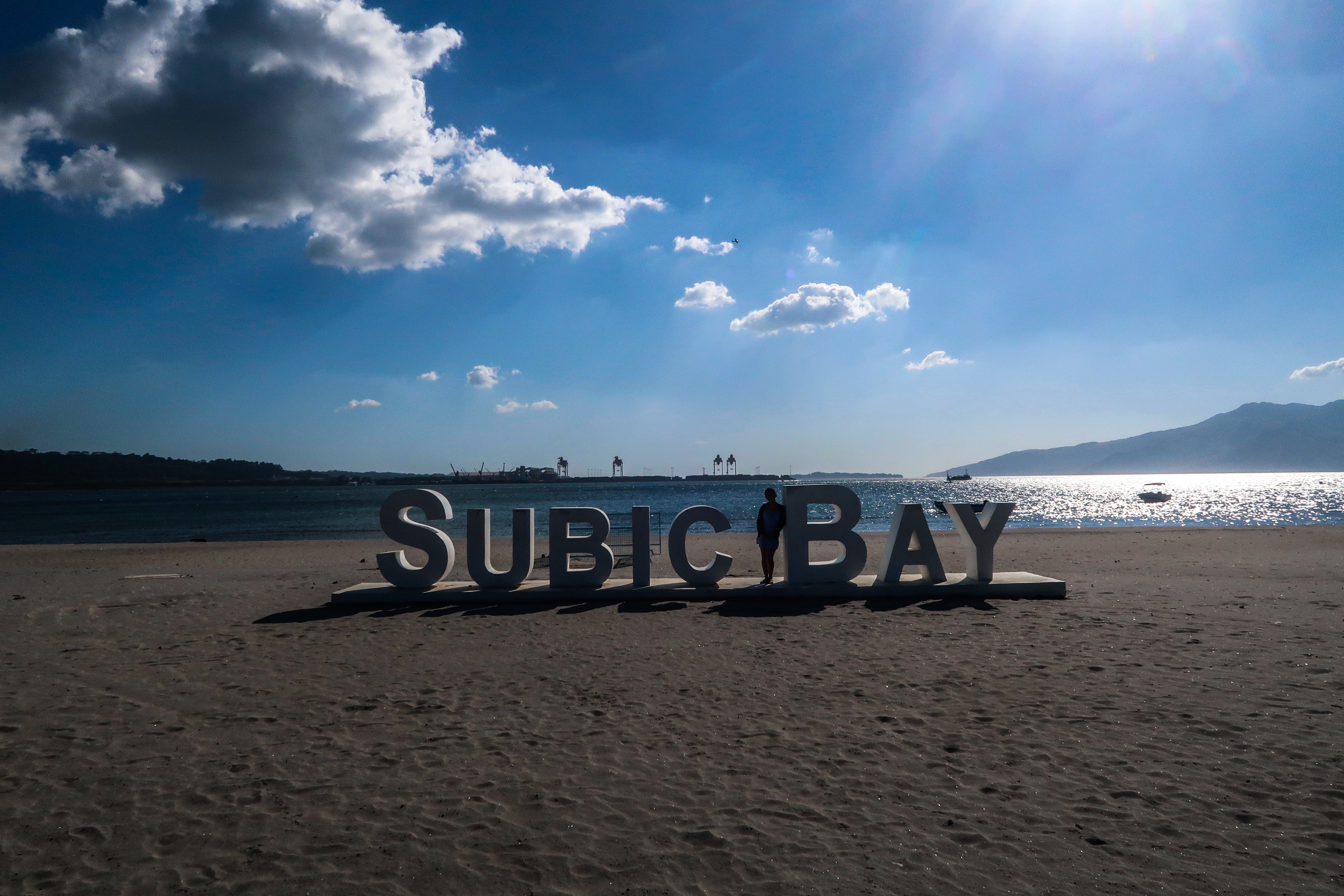 subic sign landmark at subic bay freeport zone in zambales philippines