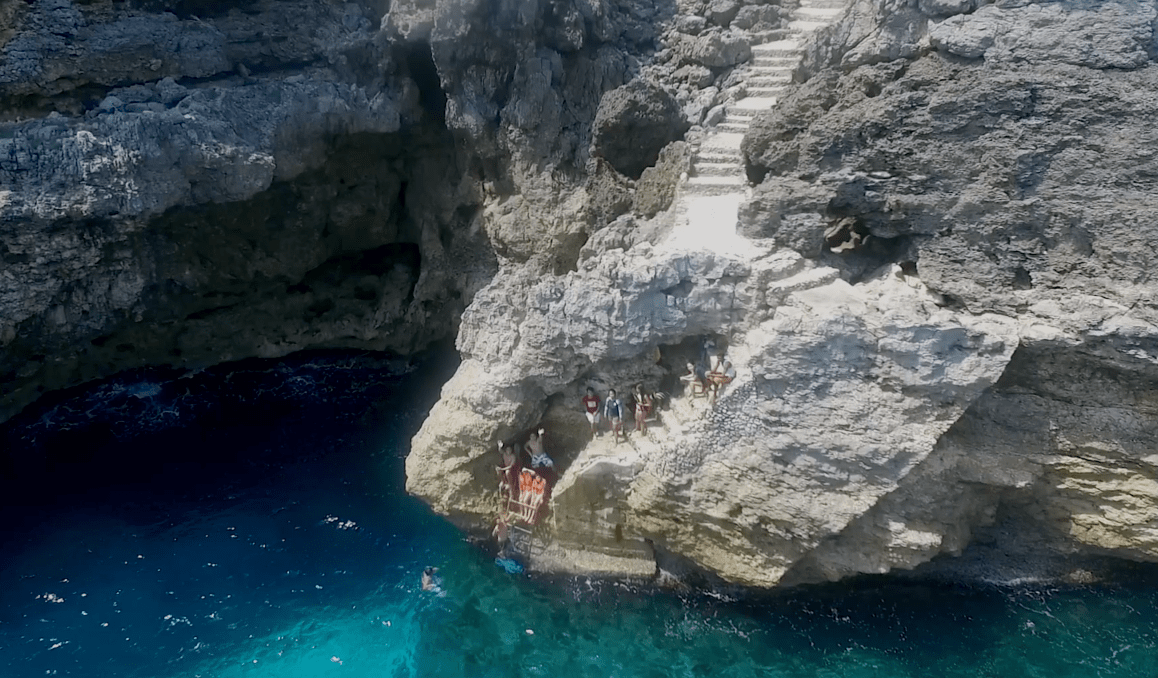 Little cliff diving site on fortune island batangas philippines