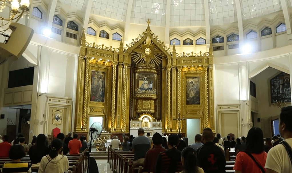 inside of the Our Lady of Peace and Good Voyage antipolo church