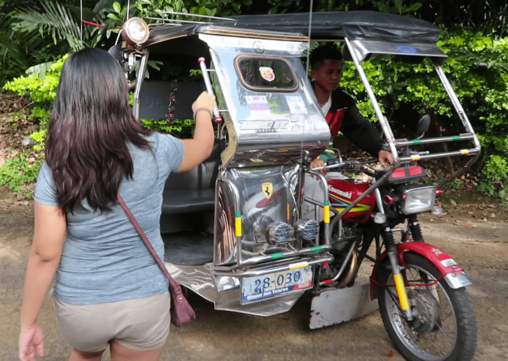 a tricycle in the Philippines