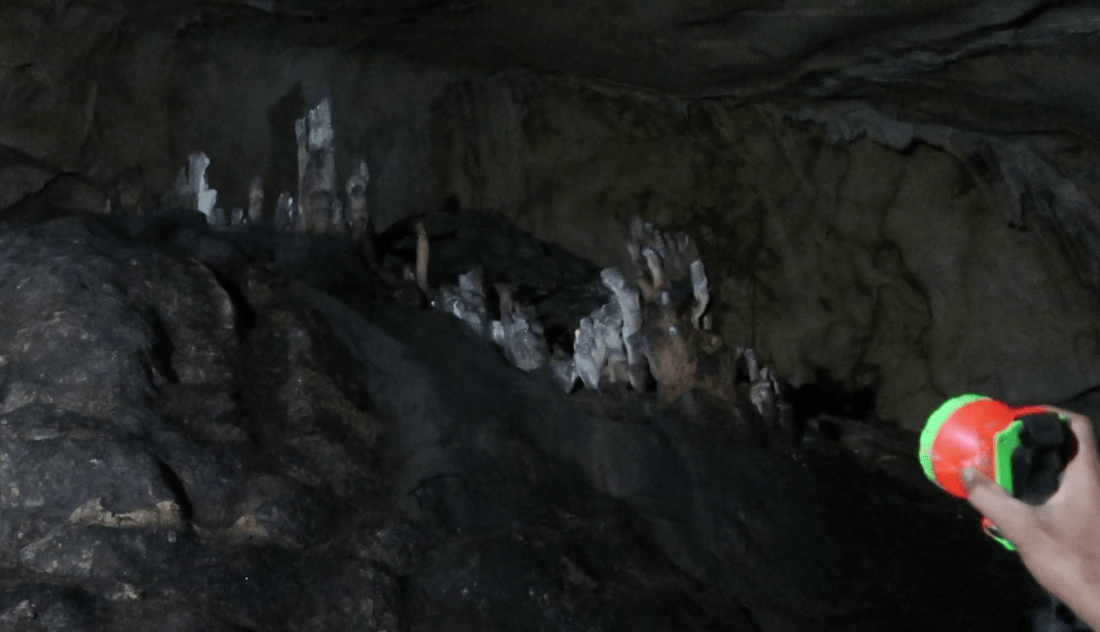 holy formation in mystical cave, the procession during the suffering of jesus christ