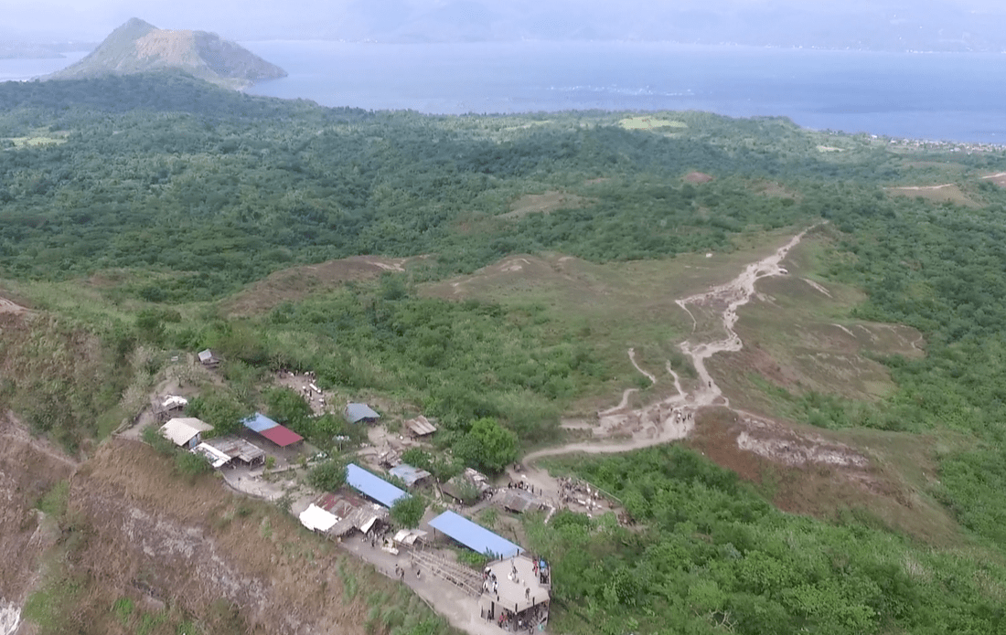 Tagaytay ridge seen from above