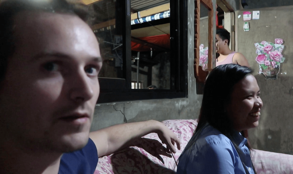 Lennart Konst sitting on a couch in the Philippines