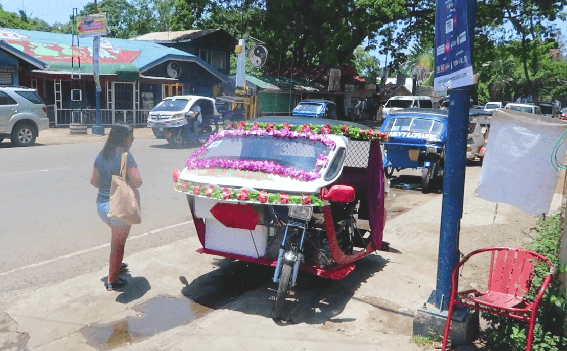 a cute looking tricycle in palawan philippines